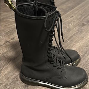Dr. Martens black long boots. Kids size 4/women’s size 6